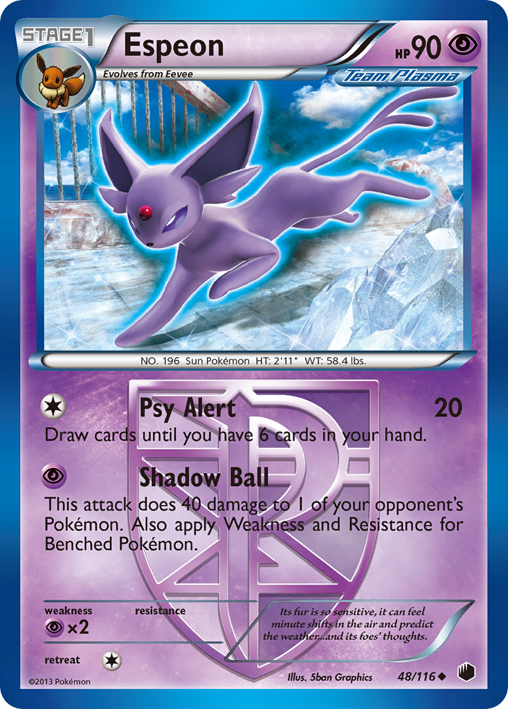 Plasma Freeze Espeon #48/116
