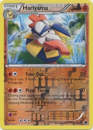 Plasma Freeze Hariyama #63/116 reverse holo