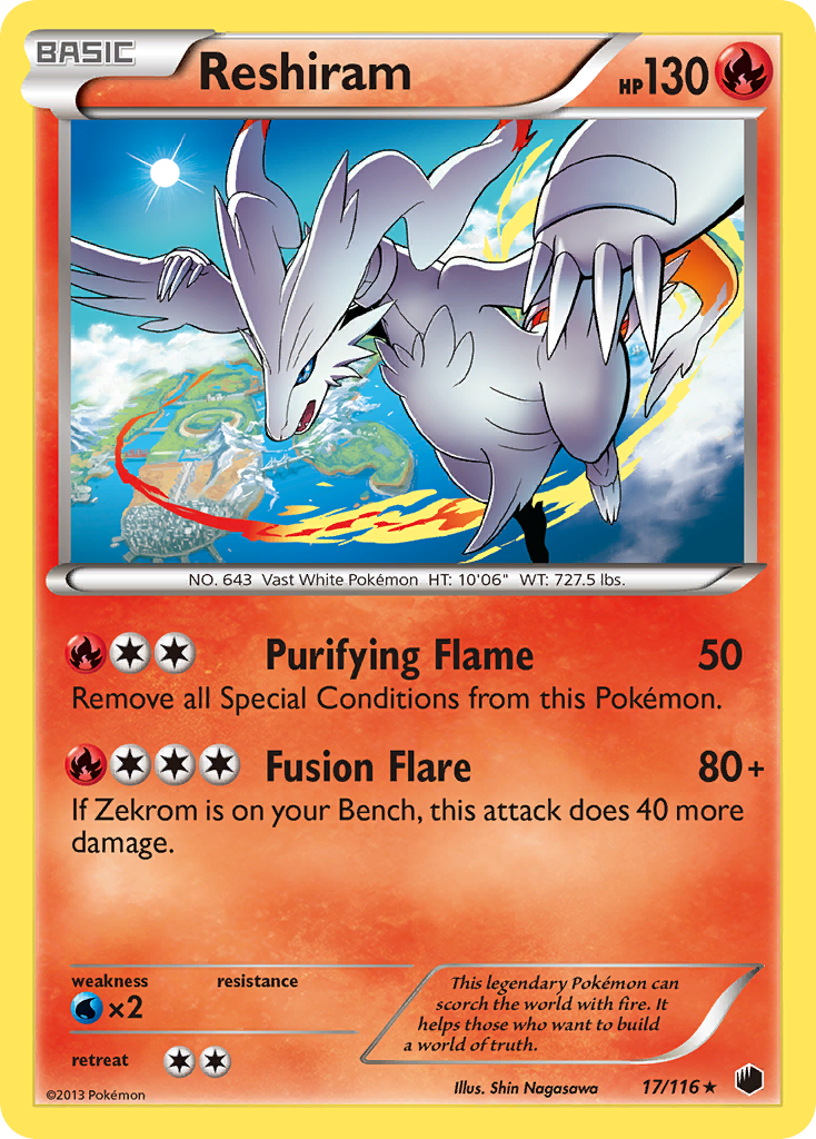 Plasma Freeze Holo Reshiram #17/116