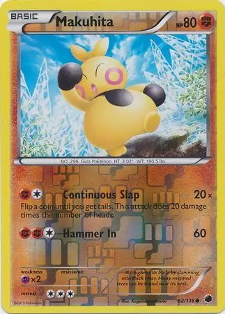 Plasma Freeze Makuhita #62/116 reverse holo