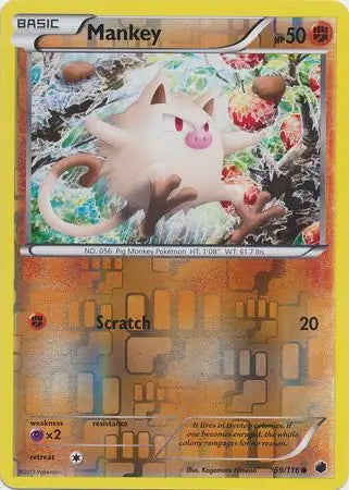 Plasma Freeze Mankey #59/116 reverse holo