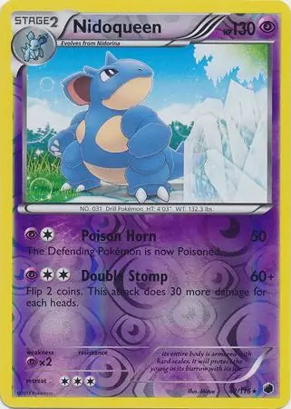 Plasma Freeze Nidoqueen #42/116 reverse holo
