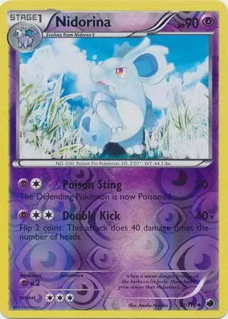Plasma Freeze Nidorina #41/116 reverse holo