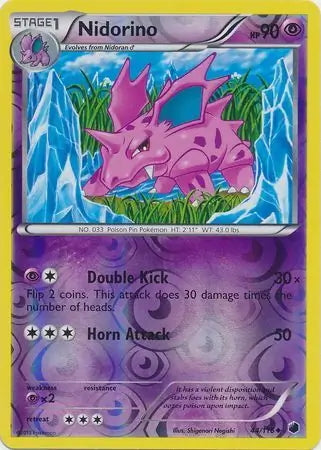 Plasma Freeze Nidorino #44/116 reverse holo