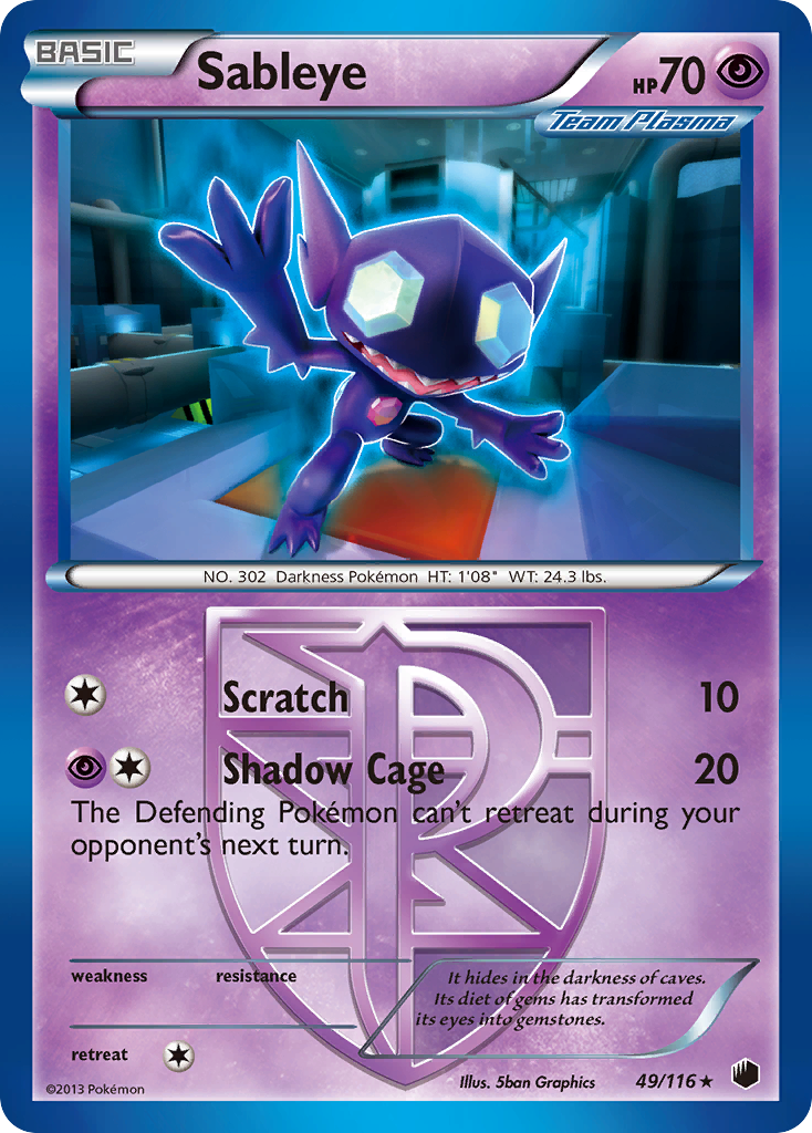 Plasma Freeze Sableye #49/116