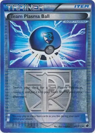 Plasma Freeze Team Plasma Ball #105/116 reverse holo