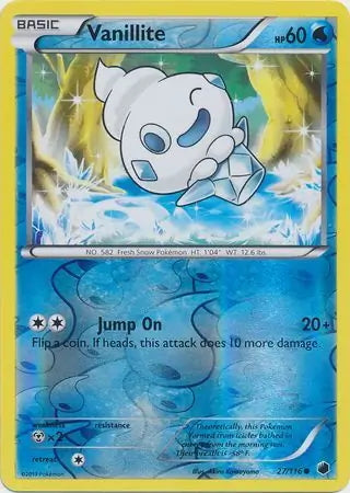 Plasma Freeze Vanillite #27/116 reverse holo