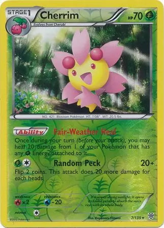 Plasma Storm Cherrim #7/135 reverse holo