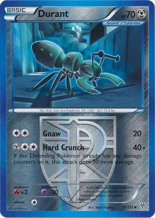 Plasma Storm Durant #91/135 reverse holo