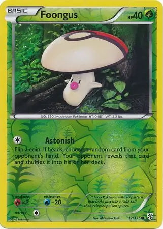 Plasma Storm Foongus #12/135 reverse holo