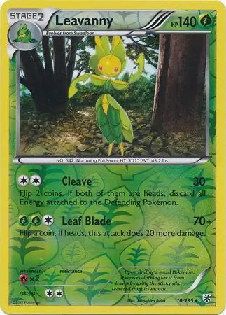 Plasma Storm Leavanny #10/135 reverse holo