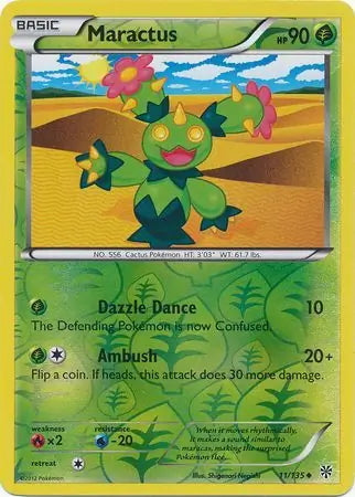 Plasma Storm Maractus #11/135 reverse holo