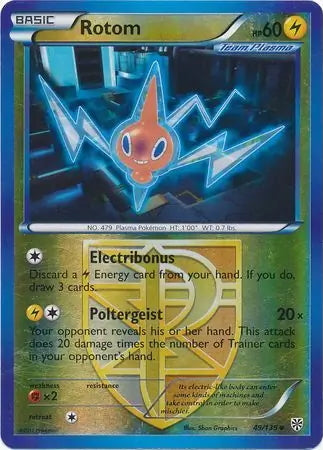 Plasma Storm Rotom #49/135 reverse holo