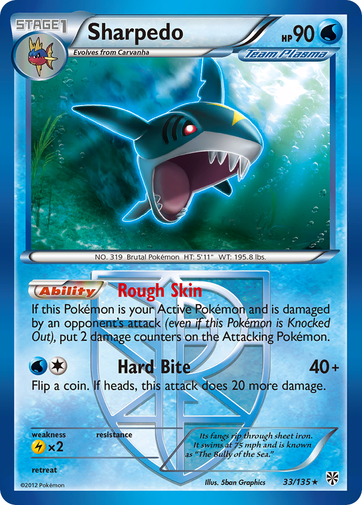 Plasma Storm Sharpedo #33/135