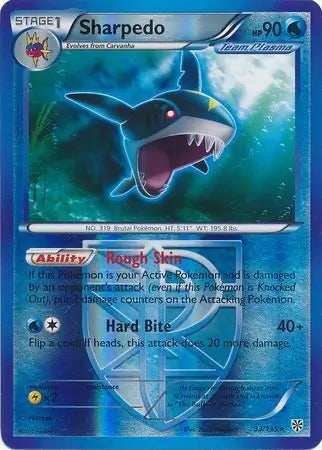 Plasma Storm Sharpedo #33/135 reverse holo