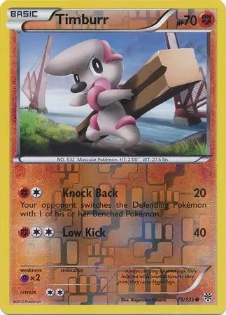 Plasma Storm Timburr #79/135 reverse holo