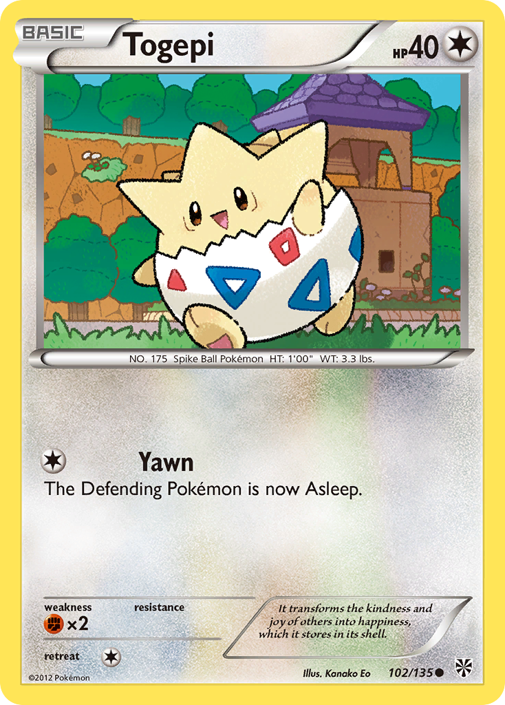 Plasma Storm Togepi #102/135