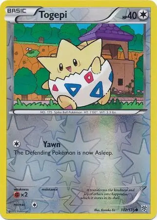 Plasma Storm Togepi #102/135 reverse holo