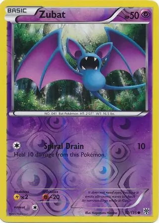 Plasma Storm Zubat #52/135 reverse holo
