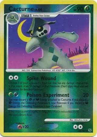 Platinum Cacturne #42/127 reverse holo