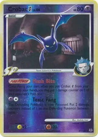 Platinum Crobat G #47/127 reverse holo