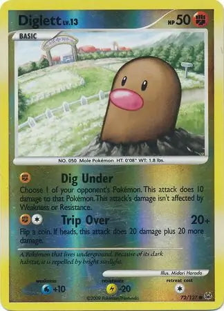 Platinum Diglett #72/127 reverse holo