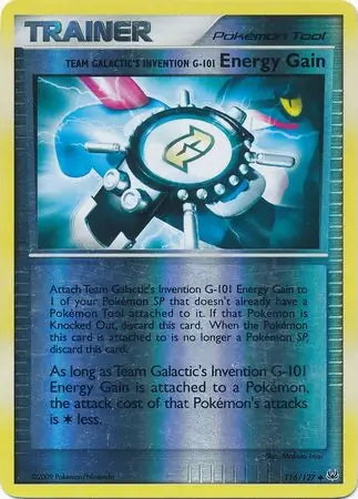 Platinum Energy Gain #116/127 reverse holo