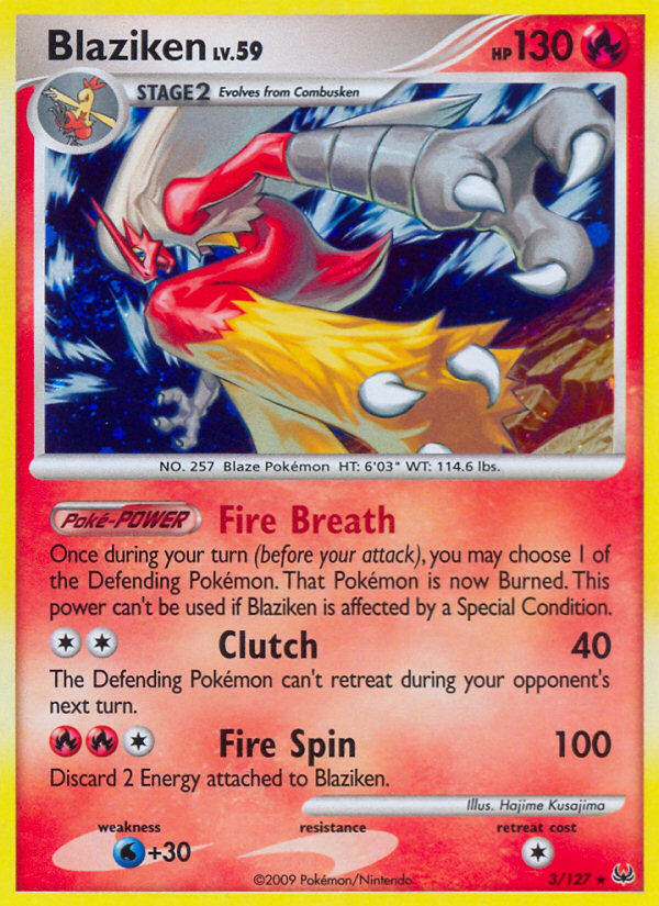 Platinum Holo Blaziken #3/127