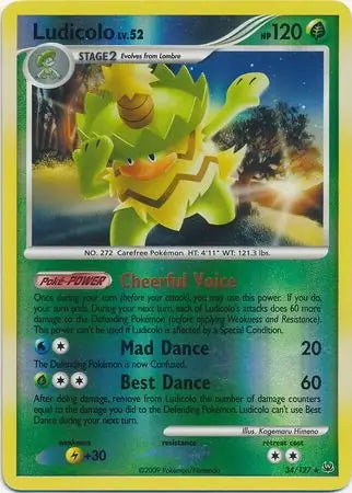 Platinum Ludicolo #34/127 reverse holo