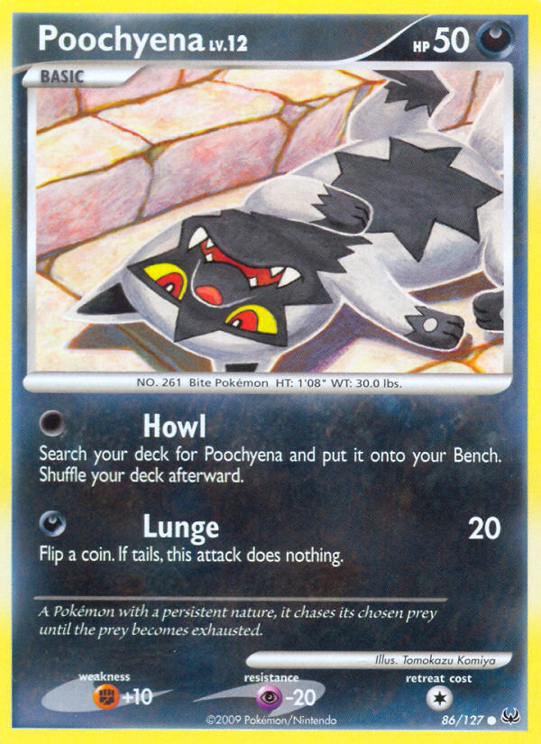 Platinum Poochyena #86/127