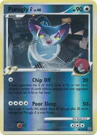 Platinum Purugly G #88/127 reverse holo