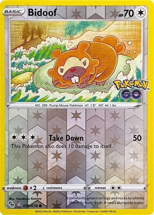 Pokémon Go Bidoof #59/78 Ditto