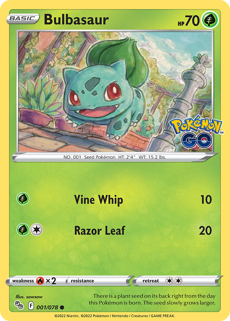Pokémon Go Bulbasaur #1/78
