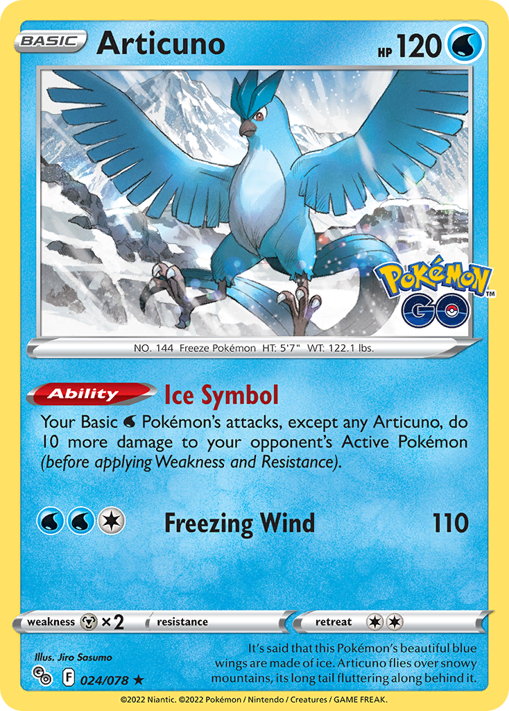 Pokémon Go Holo Articuno #24/78
