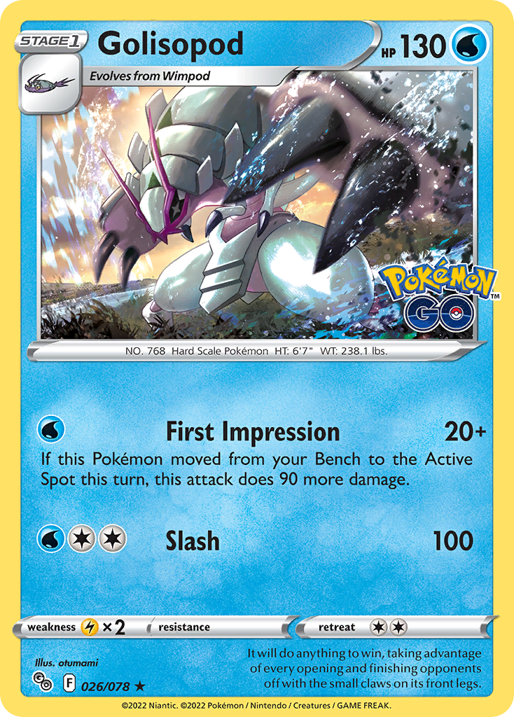 Pokémon Go Holo Golisopod #26/78