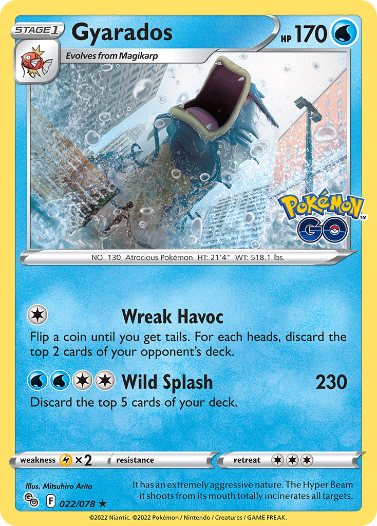 Pokémon Go Holo Gyarados #22/78