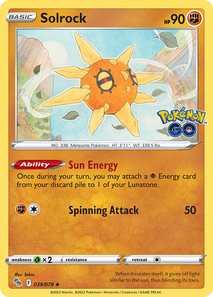 Pokémon Go Solrock #39/78