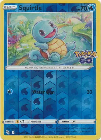 Pokémon Go Squirtle #15/78 reverse holo