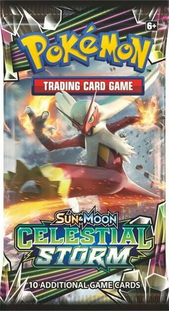 Pokémon Sun & Moon Celestial Storm Booster Pack Blaziken