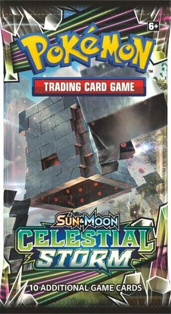 Pokémon Sun & Moon Celestial Storm Booster Pack Stakataka