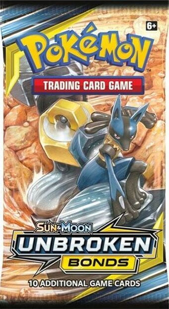 Pokémon Sun & Moon Unbroken Bonds Booster Pack Lucario Melmetal