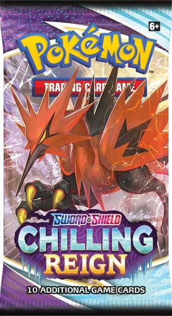 Pokémon Sword & Shield Chilling Reign Booster Pack Galarian Zapdos
