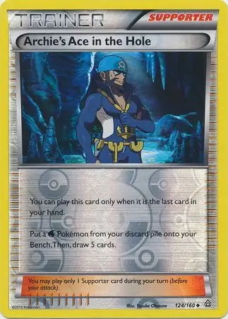 Primal Clash Archie's Ace in the Hole #124/160 reverse holo