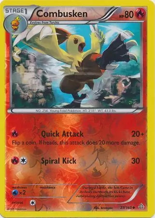 Primal Clash Combusken #27/160 reverse holo