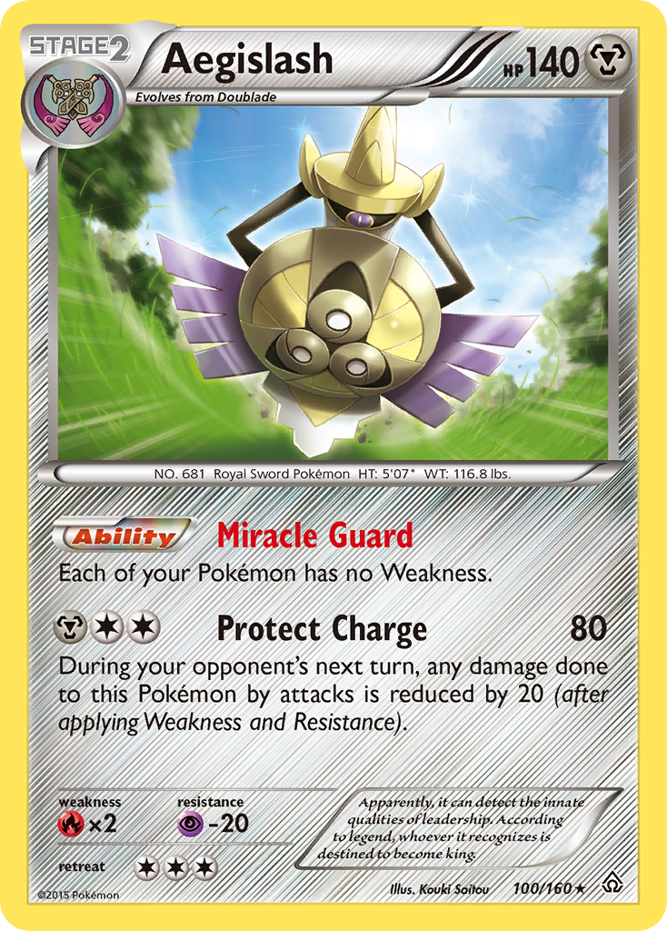 Primal Clash Holo Aegislash #100/160