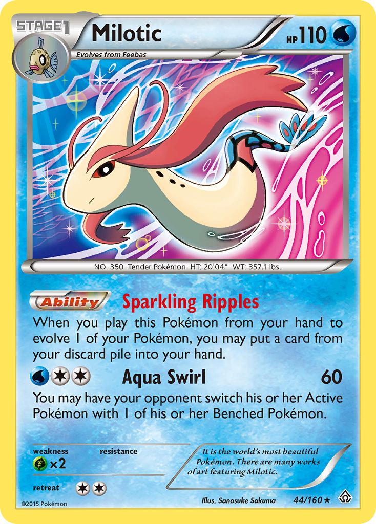 Primal Clash Non - Holo Milotic #44/160