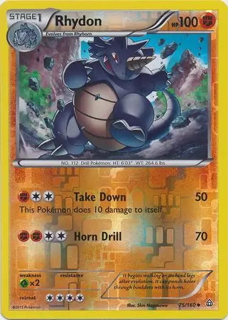 Primal Clash Rhydon #75/160 reverse holo