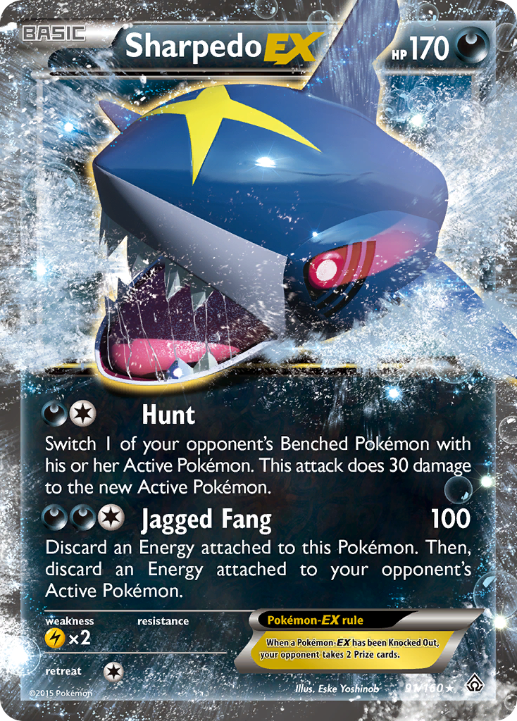 Primal Clash Sharpedo EX #91/160