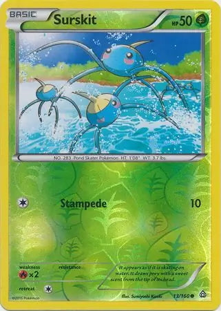 Primal Clash Surskit #13/160 reverse holo