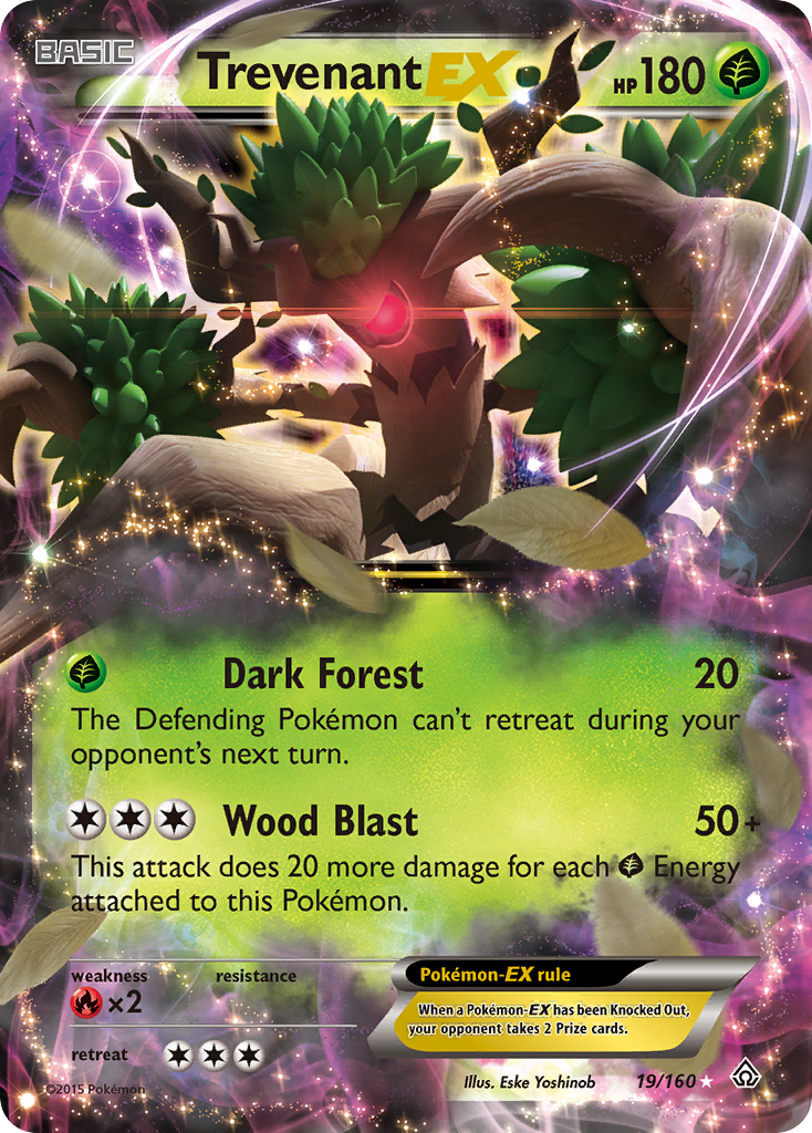 Primal Clash Trevenant EX #19/160